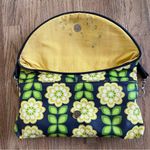 Petunia Pickle Bottom Black and Green Floral Clutch changing pads Photo 2