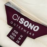 Women's Cream Puffer Jacket Tan Size M Photo 2