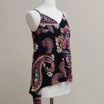 Anthropologie  HD in Paris Red and Black Asymmetrical Camisole Top Photo 1