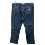 Carhartt ‎ Womens Cropped Jeans Size 18P Mid Rise Dark Wash Casual Relaxed Denim Photo 1