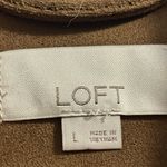 Loft Womens Brown Microsuede Shacket /Jacket Button Down Fall Neutral π€ Photo 7