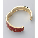 House of Harlow 1960 Red Riveted Gladiator Cuff Photo 7