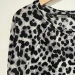 EXPRESS Black Leopard Pullover Sweater Top Size Small Photo 2