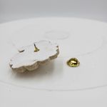 Vintage Carved Santa Claus Face 2.5" Resin Pin Brooch Christmas Holiday Retro Red Photo 2