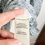 Love Shack Fancy  Popover Dress Blue Floral Ruffle Tiered Long Sleeve Mini Small Photo 7