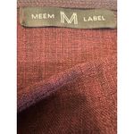 MEEM Label Kimono Jacket Cardigan M‎ Burgundy Textured Open Front Minimalist Brown Size M Photo 3
