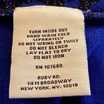 Ruby Rd. Party Animal‎ Blue Sequined Top NWT Small Photo 3