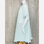 Vintage 1960s St Michaels lingerie mrs maisel style sheer ruffle nightgown robe Blue Size undefined Photo 2