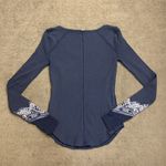 Free People  We the Free Thermal Bandana Cuff Pullover Long Sleeve Too Bohemian Photo 4