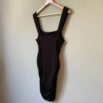 Mable Womens Medium Bodycon Cut Out Front Twist Mini Party Going Out Black Dress Photo 12