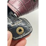 Y2K Vintage Brown Croc Faux leather MINi shoulder bag‎ multi brown Photo 9