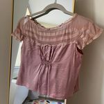 Cynthia Steffe Satin And Lave Pink Top Photo 1