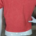 Coca Cola Cropped Top Short Sleeve Graphic Tee Red White Woman's Size Large Photo 5