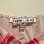 Collective Concepts NEW PINK IVORY WHITE THIN ADJUSTABLE STRAP MINI DRESS M Photo 6