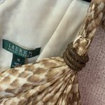 Ralph Lauren Lauren  Women Sz 10 One Shoulder 100% Silk Midi Cocktail Party Dress Photo 4