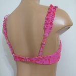 Raisin's  Surf Brand Pink & Red Tulum Bandeau Bikini Top Photo 5