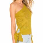 Tularosa Rossmore One Shoulder Sweater Top Size XS Moss Photo 3