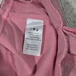 Naked Wardrobe Pink Sparkle Long Sleeve Wrap Crop Top Shirt Womens Size L T2285 Photo 3