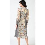 Current Air ππ Floral Combo Mixed Print Shine Midi Dress ~ Medium M NWT Photo 3