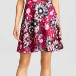 Ted Baker Ted‎ Baker Women’s Crystal Brooch Skater Dress Pink Magenta Jewel Tone Gem Mini Photo 0