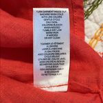 Elie Tahari Elite Tahari size XS island hibiscus tank top v-neck 100% linen embroidered new Photo 9