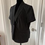 Style & Co . Black Pinstripe Women's Blazer, Size 14 Petite Photo 1