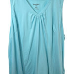 Woman Within Plus Size 30/32 Tank Top 3X Solid Blue Sleeveless Capsule 1415 Photo 0