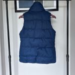 Old Navy Active Old Navy Puffer Vest Women’s S Navy Blue Quilted Fleece Lined Full Zip Y2K 90s Photo 4