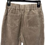 Sadie & Sage Pant Womens Small Tan Pull On Corduroy Preppy‎ Straight High Rise Photo 4