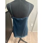 Davi & Dani New With Tags Velvet Lace Cami  Turquoise blue Large Photo 2