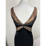 Badgley Mischka  Black Lace Gown Formal Evening Dress Sleeveless USA Made Photo 10