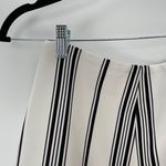 Cameo  Women's White Black Purple Vertical Stripe A-Line‎ Midi Skirt Size XS Photo 6
