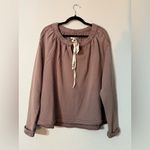 Free People NWT  Women's Coco Brown Long Sleeve Sweatshirt Photo 3