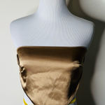 Sky To Moon Brown Satin Crop Top Photo 0