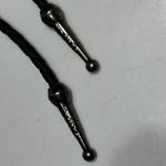 Green Gem Bolo Tie Handmade Braided Vegan‎ Faux Leather Boho Western Necklace Photo 2