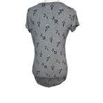 Motherhood Maternity Women's Maternity Tossed Floral Ruched Side T-shirt Photo 4