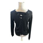 Harper Navy Blue Sweater with Back Detail Size S Photo 1