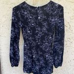 Forever 21 Size small black and white romper play suit Longsleeve floral Photo 5