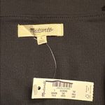 Madewell  women’s Squareneck Tank Top ribbed black spaghetti straps Size L NWT Photo 5