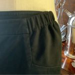 BCBGMAXAZRIA Black Cotton Cropped Pants w/ Elasticized Waistband Photo 2