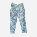 Chico's  Women's Blue Floral Stretch Girlfriend Slim Ankle Jeans - 1.5/US 10 Photo 3