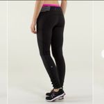 Lululemon Speed Tight Size 6 Brushed Interlock Black and Quilt Winter Photo 4