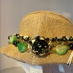Chic Green and Gold Beaded Necklace Photo 3