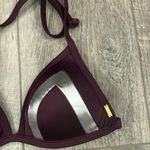 PINK - Victoria's Secret VS Maroon/Silver Bikini Set Photo 4