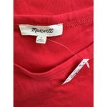 Madewell NWT  Regenerative Cotton Essential High Neck Tank Top Red Womens Large Photo 6