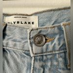 SLVRLAKE London Distressed High Rise Straight Leg Light Wash Jeans 25 Blue Photo 3