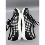 TRAQ Alegria Sneaq Sneakers Womens 40 Black White Gingham Plaid Comfort Shoes Size 9.5 Photo 5