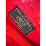 Giorgio Beverly Hills Hand Bag Red Faux Leather Bamboo Straps Christmas Purse Photo 1