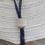 Scala  Cream Wide Brim Woven Straw Sun Hat One Size Woven Sun Hat Photo 6