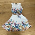 For Love & Lemons  Sleeveless Mini Dress in White Floral Photo 0